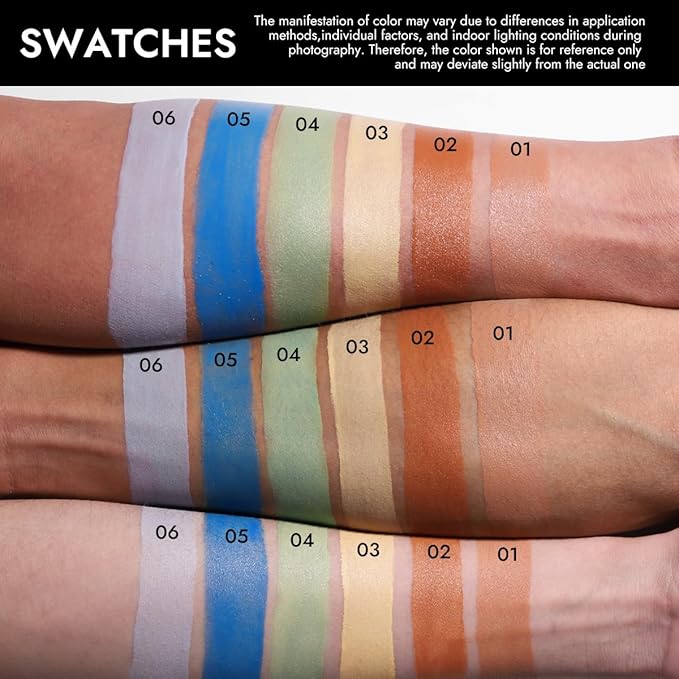 YOUNG VISION Blue Color Correcting Concealer Corrector, Long Lasting Brightening Full Coverage Weightless All-Day Liquid Concealer, Natural Coverage, Ideal for Fair to Light Skin