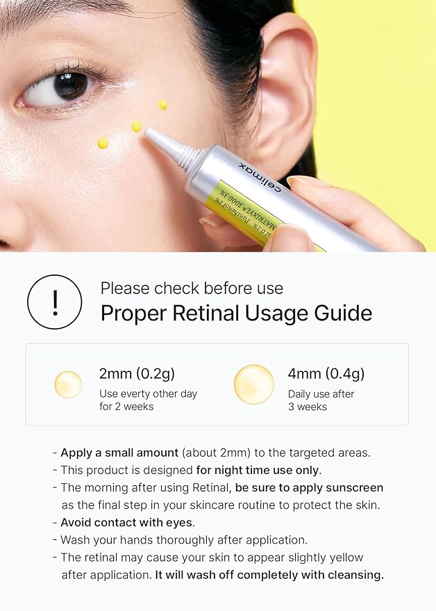 celimax The Vita A Retinal Shot Tightening Booster Duo Set 15mlx2 | Holiday Gift Set, Stocking Stuffers for Women | with Retinal 0.1%, Matryxyl 3%, Pore Minimizer, Wrinkles & Fine Lines, Firmer Skin,