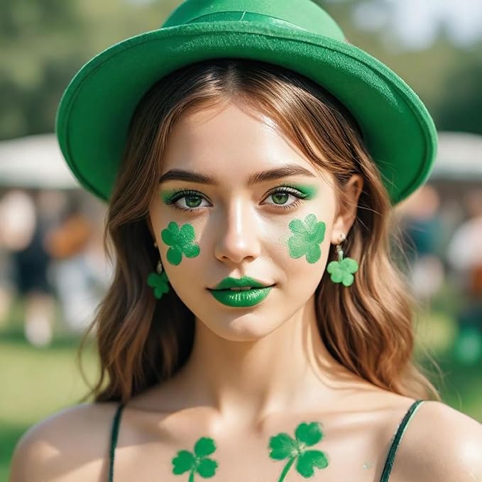 Mysense Amazon Green Face Body Paint,Halloween Elphaba Witch Gamora Costume Makeup,St Patricks Day Outfit Accessories,Water Based Washable Cream Body Paint for Adults and Children,0.6oz