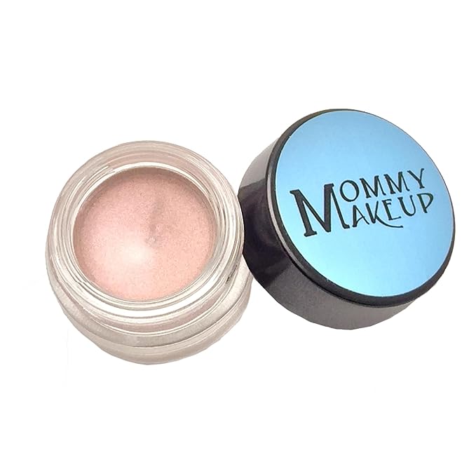 Mommy Makeup Any Wear Creme Eyeshadow - Waterproof, Crease-Proof, Long Lasting, High Pigment, Oil-free - Cream to Powder for Eyes, Cheeks & Lips (Pink Icing)