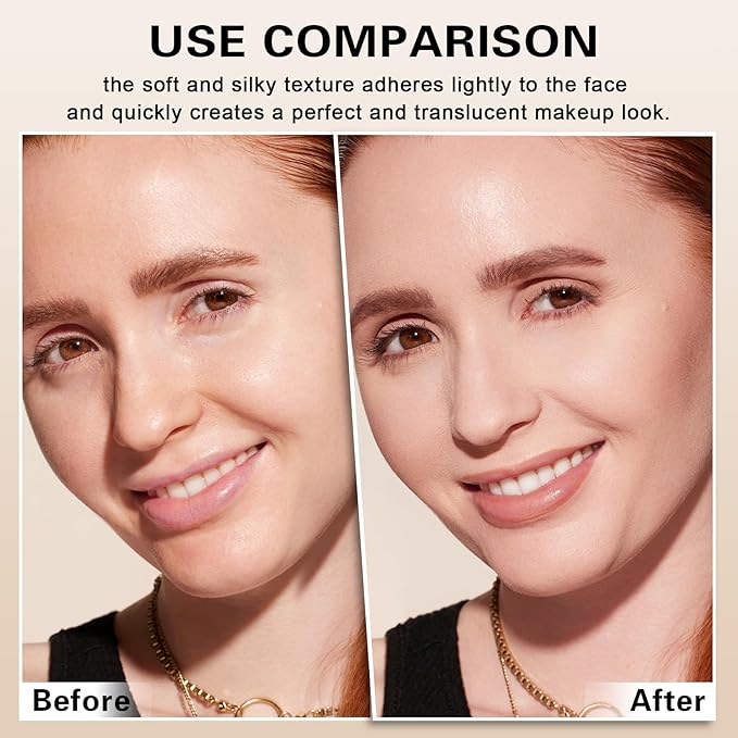 QIUFSSE Air Brush Makeup Foundation and Makeup Primer for Face,Hydrates and Moisturizes,Buildable Coverage with Anti-aging Formula for Smooth Radiant Skin (01 Natural/Warm Porcelain)