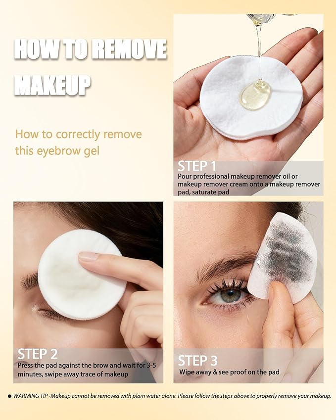 Waterproof Tinted Brow Gel- Long Lasting SmudgeProof Liquid Eyebrow Makeup, Eyebrow Mascara Tinted Brow Glue, Eye Brow Filler, Volumizing Enhance Brow Mascara,With Brow Razor,Gift for Women- 03Brown