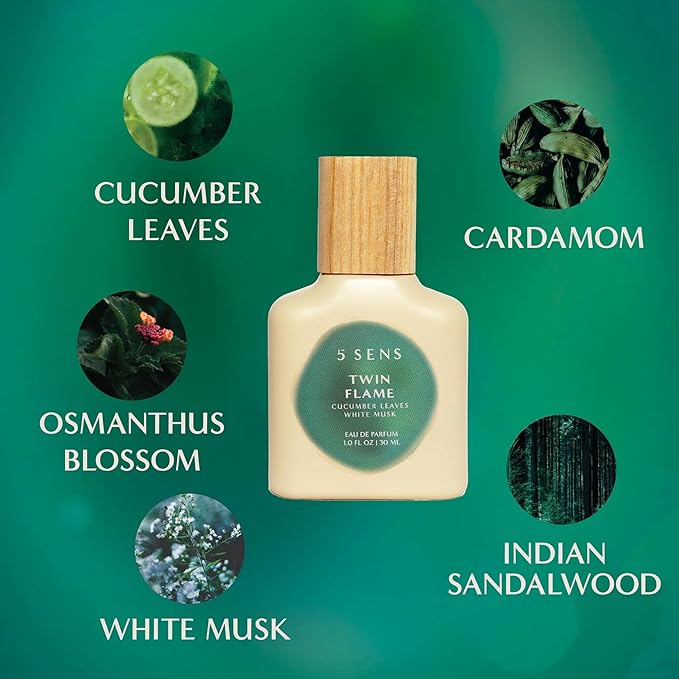 5 SENS Discovery Kit - Eau de Parfum Travel Spray Set: In Too Deep, Catch Feelings, Life of the Party, Twin Flame & Burn For You - Clean, Long-Lasting Fine Fragrance - Vegan, Cruelty-Free - 2 mL Each