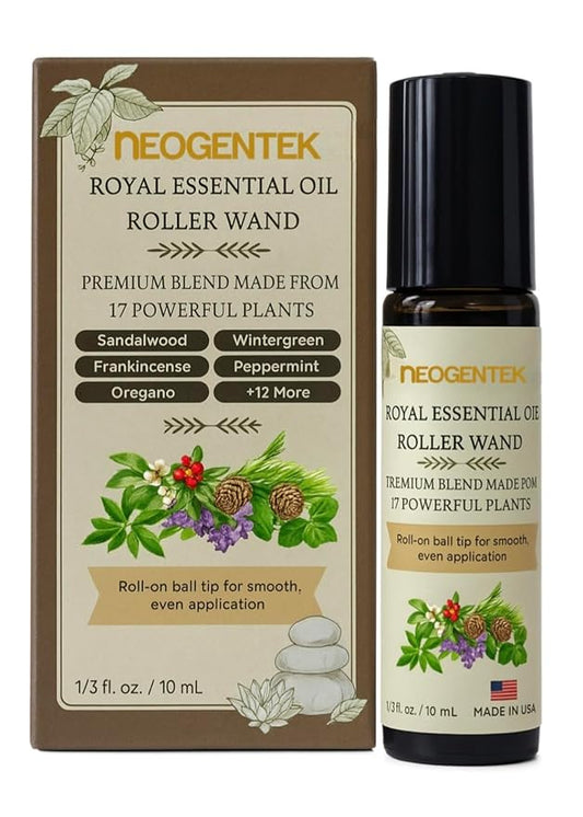 Royal Aches & Pains Essential Oil Blend | Crafted Blend of 17 Powerful Essential Oils | Made in USA | Natural Comfort & Relaxation – Aromatherapy Roll-On for Muscles & Joints, Headache, Sinus – 10ml