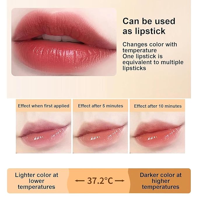 Color Changing Lipstick for Women, PH Lipstick Color Changing, Clear Lip stick That Changes Color (1OZ)