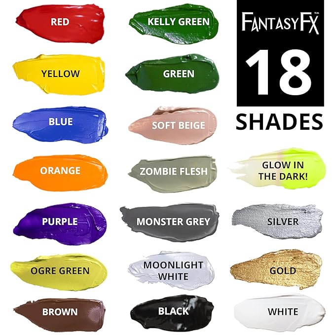 Mehron Makeup Fantasy F/X Water Based Face & Body Paint (1 oz) (GLOW IN THE DARK)