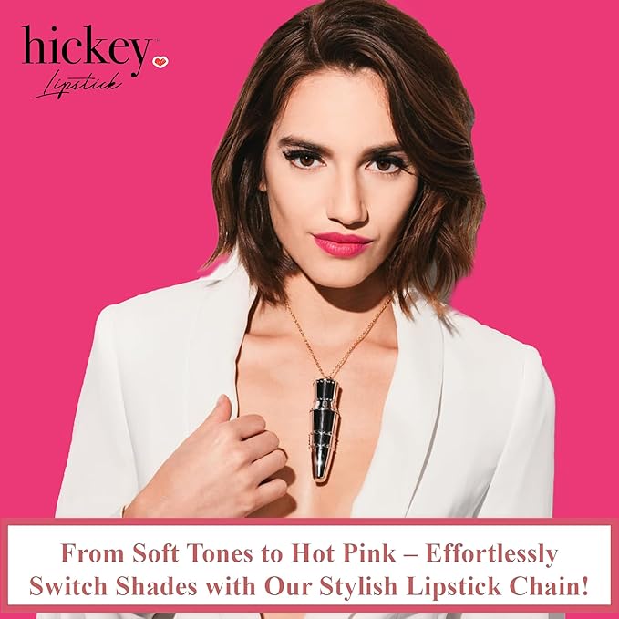 Hickey Walk of Shame Hot Pink Lipstick - Refillable, Moisturizing, Long-Lasting, Vegan, Gluten-Free Matte With Highly Pigmented Finish for Women