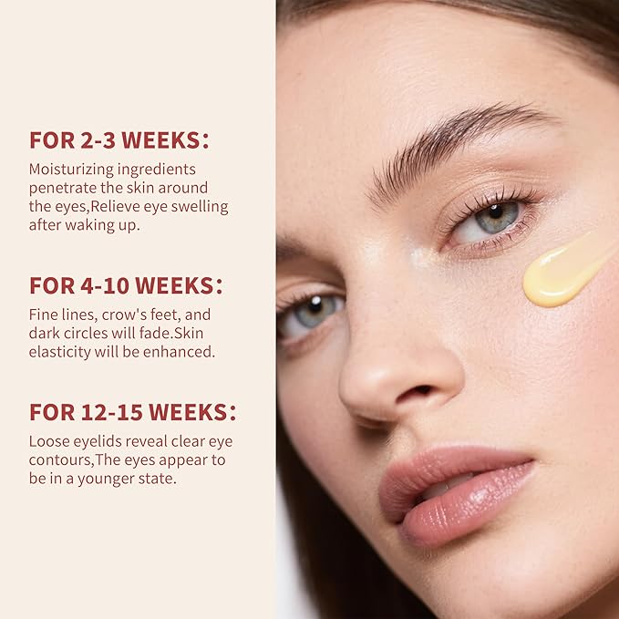 Retinol Anti Wrinkle Eye Cream,Dark Eyes Repair moisturizer With 4% Retinol,Niacinamide Eye Bag Care formula For Man&Woman,Multifunctional Treatment Essence,Anti-Aging&Improves Pigmentation,1.01 fl oz