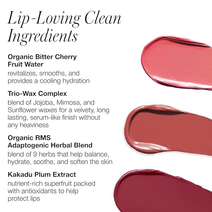 RMS Beauty Legends to Love Kit - Lipstick Set, Lip Tint Makeup Gift Set, Lip Color Gift Ideas, Lip Stain Make Up Kit Beauty Gifts for Teens & Women