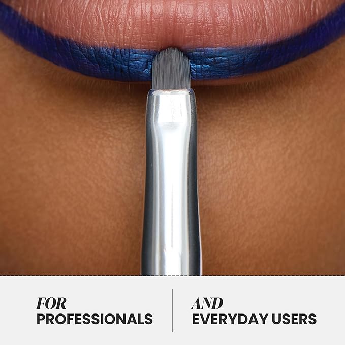 Wonderskin Precision Lip Definer Brush – Slim Angled Lip Brush for Flawless Lip Definition, Clean Application & Ombre Effects Makeup Brush