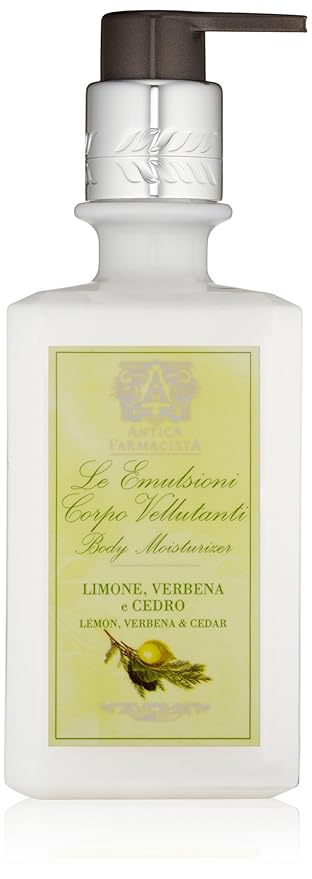 Antica Farmacista Body Moisturizer - Scented Moisturizing Lotion with Aloe Vera, Green Tea & Sweet Almond Oil - Luxury Gift for Any Occasion - Lemon, Verbena & Cedar, 10 fl oz
