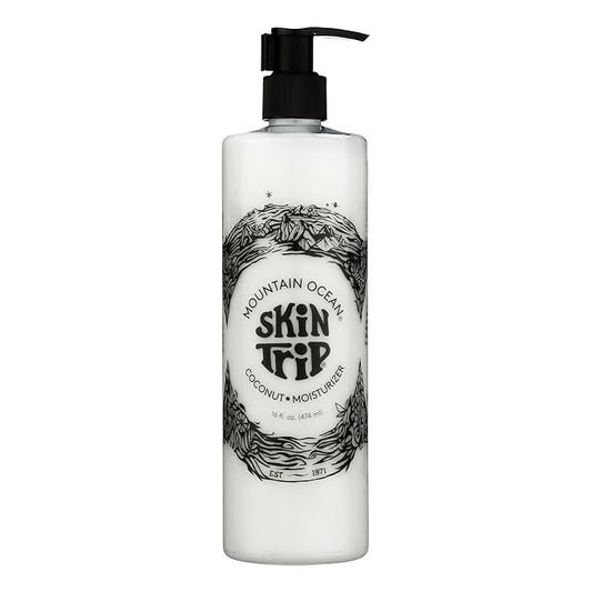 Mountain Ocean The Original Skin Trip Coconut Body Lotion, 16 Oz Pump, Lightweight, Fast Absorbing Moisturizer, with Coconut Oil, Aloe Vera, & Lanolin