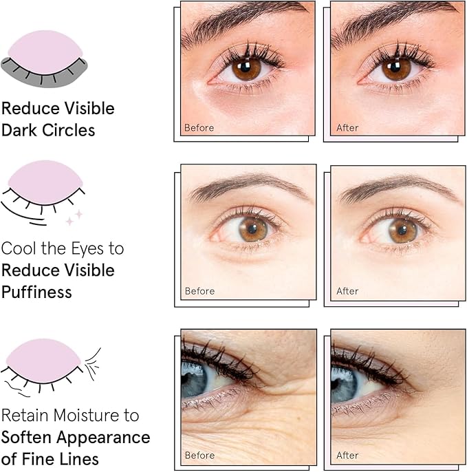 grace & stella Award Winning Under Eye Mask - Reduce Dark Circles, Puffy Eyes, Eye Bags, Wrinkles - Undereye Patches - Friendship Gifts for Women (Pink Eye Mask 48 Pairs)