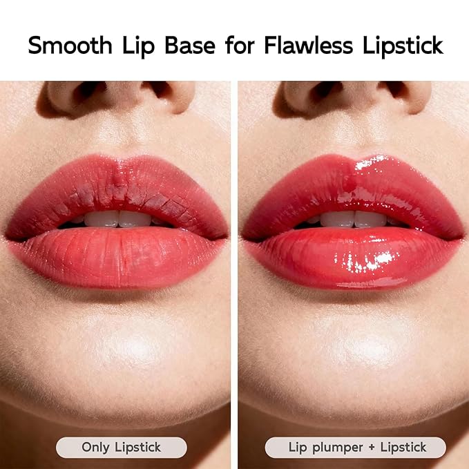 YouthVibe Hydrating Lip Primer & Plumper Gloss - 5% Volufiline, Squalane, Shea Butter, Collagen, Peptide & PDRN - Plumping, Anti-Aging, Nourishing Lip Care for Smoother, Softer Lips
