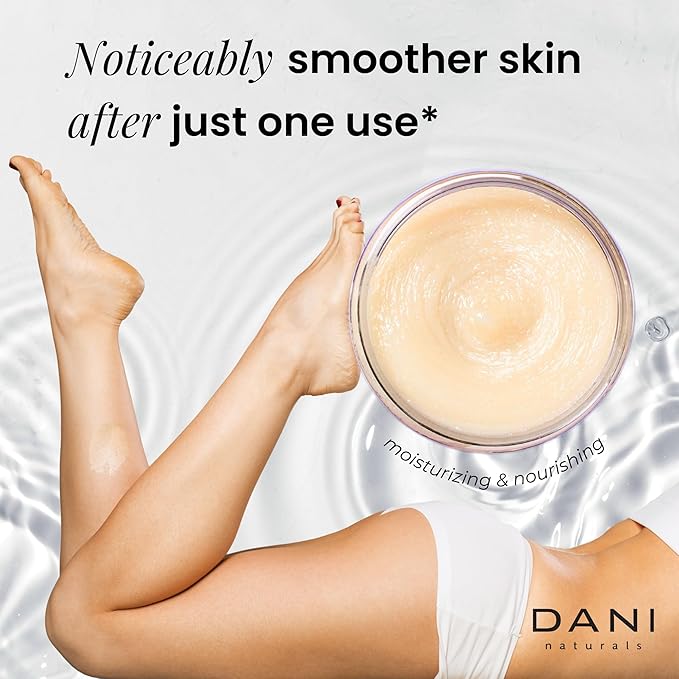 DANI Naturals Sugar Scrub - Exfoliating Bamboo Bergamot – Organic cane sugar and shea butter gently exfoliate and nourish skin, leaving it smooth, refreshed, and hydrated – 14 oz