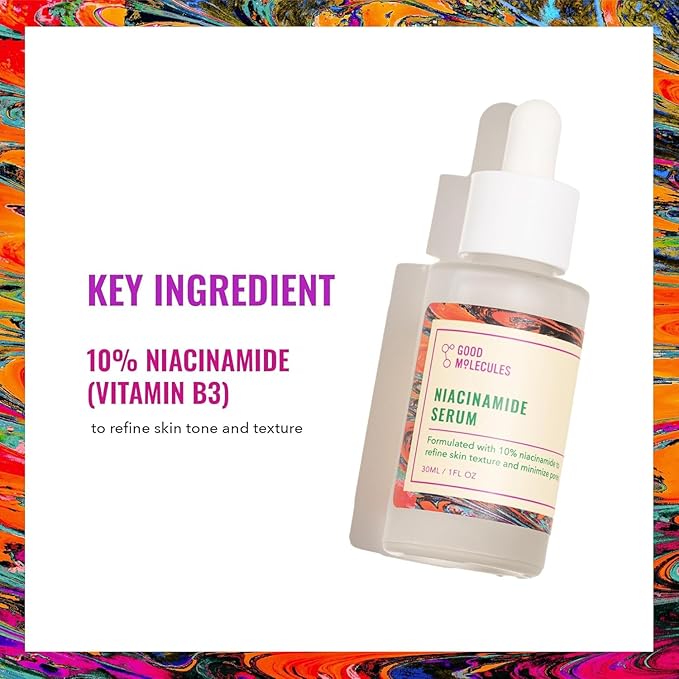 Good Molecules Niacinamide Serum Pack 3 – 30 ml Each (Total 90 ml) | 10% Niacinamide Serum to Target Acne, Uneven Skin Tone & Enlarged Pores