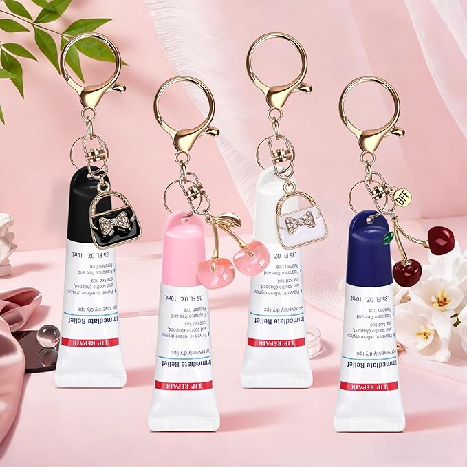 2 Pcs Keychain Holder for Aquaphor Lip Repair- Polypropylene Cap Accessory - Fit Lip Balm Keychain