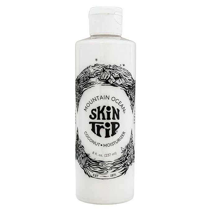 Mountain Ocean The Original Skin Trip Coconut Body Lotion, 8 Oz, Lightweight, Fast Absorbing Moisturizer, with Coconut Oil, Aloe Vera, & Lanolin (New Look, Same Formula)