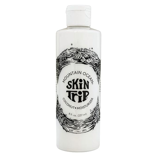 Mountain Ocean The Original Skin Trip Coconut Body Lotion, 8 Oz, Lightweight, Fast Absorbing Moisturizer, with Coconut Oil, Aloe Vera, & Lanolin (New Look, Same Formula)
