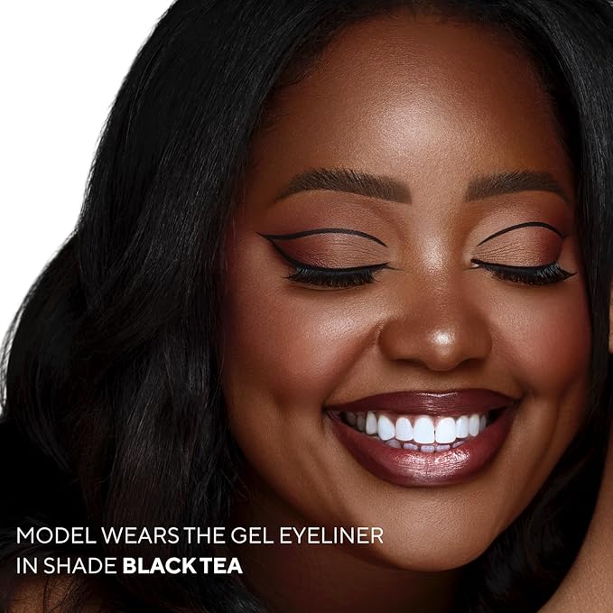 Shades By Shan The Gel Eyeliner, Long-Lasting Smudge-Proof Formula, Vegan, Black (Black Tea)