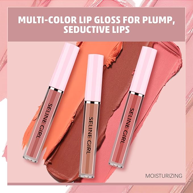 Matte Lip Gloss, Lip Gloss Silky Smooth Finish, Lipgloss Makeup Colorful and Creamy Texture, Lipstick for Every Occasion, Lip Oil Moisturizing and Hydrated #07