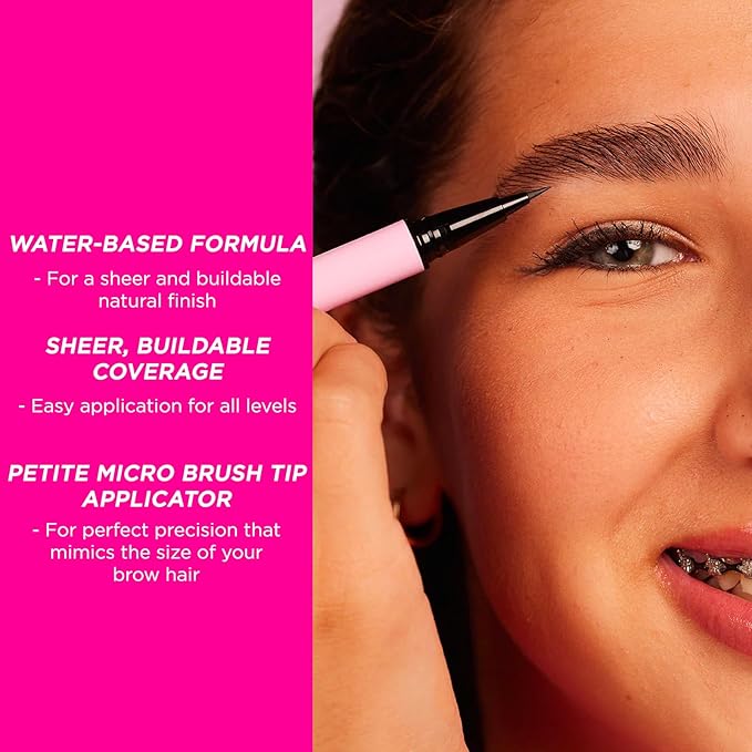 Petite 'n Pretty Best in Brow Makeup Kit - Featherlight Clear Mascara & Brow Gel, Eyebrow Pencil & Makeup Bag for Kids, Tweens and Teens - Natural, Clean, Non-toxic - Made in USA (Light)