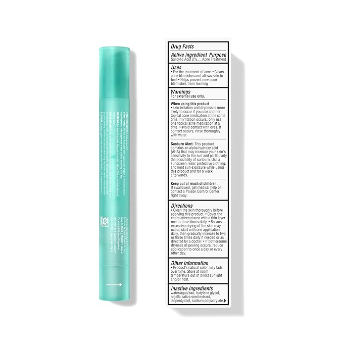 Hero Cosmetics Pimple Correct Acne Clearing Gel Pen - Maximum Strength 2% Salicylic Acid, Derm-Tested Formula for Current and Future Zits (1 Count)