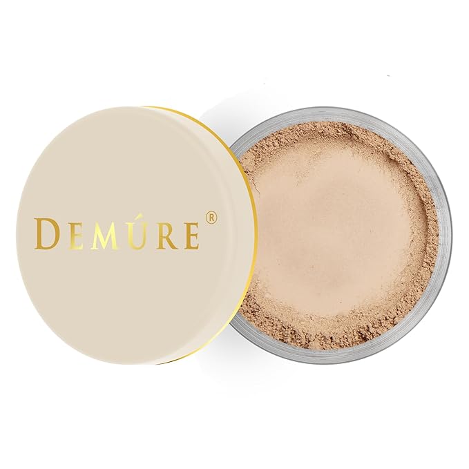 Demure Mineral Make Up, Medium Dark Mineral Foundation Makeup, Concealer Makeup, Natural Makeup Made with Pure Crushed Minerals, Loose Face Powder. Demure Mineral Makeup
