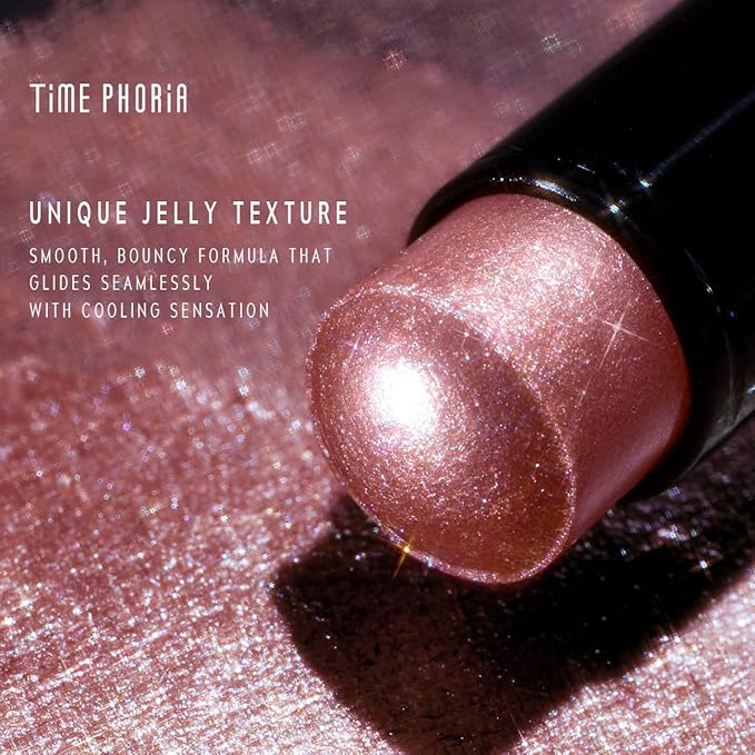 ILLUMINA JELLY EYESHADOW STICK - Long-Lasting Jelly Texture Blendable Eye Shine Stick | Crease-Proof, No Fallout, One-Swipe High-Impact Color | All-Day Wear (001 MOONSHELL)