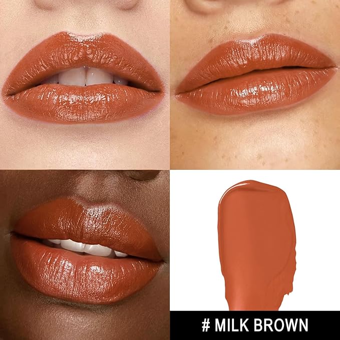 MAKI YIKA 3Pc Moisture Lipsticks for Women Nude Pink Purple Lipstick Hydrate Tinted Lip Balm for Dry Cracked Lips Glossy Lip Color, MA55/62/65