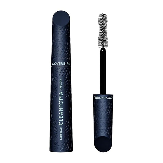 Covergirl Lash Blast Cleantopia, 820 Ultramarine Black, Mascara, Volumizing Mascara, Vegan Formula, Conditions Lashes, Clean Mascara, Smudge-Proof, 0.33oz