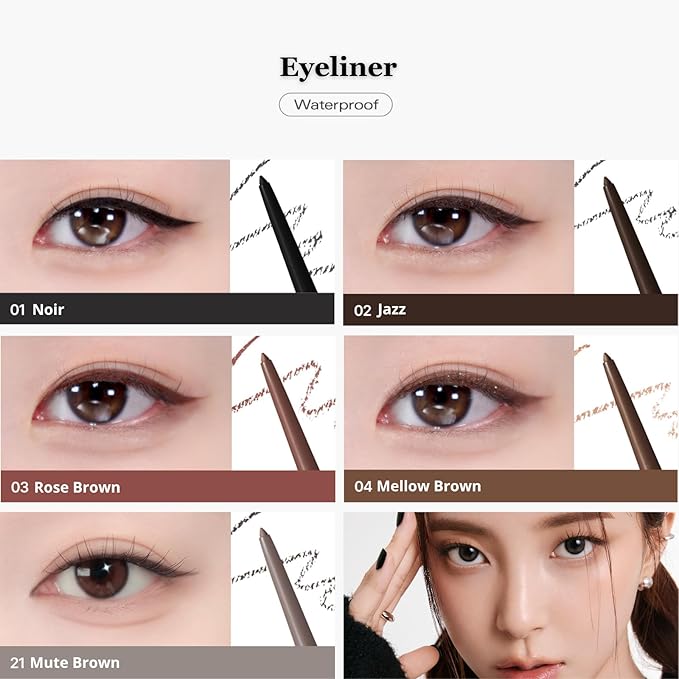 BBIA Last Auto Gel Eyeliner 17 Color – Multi-Use Longwear & Waterproof Mechanical Eye Liner Easy Drawing with Smooth Texture Smudge-Resistant Shadow & Glitter Vegan Korea Eye Makeup (11 LINEN BEIGE)