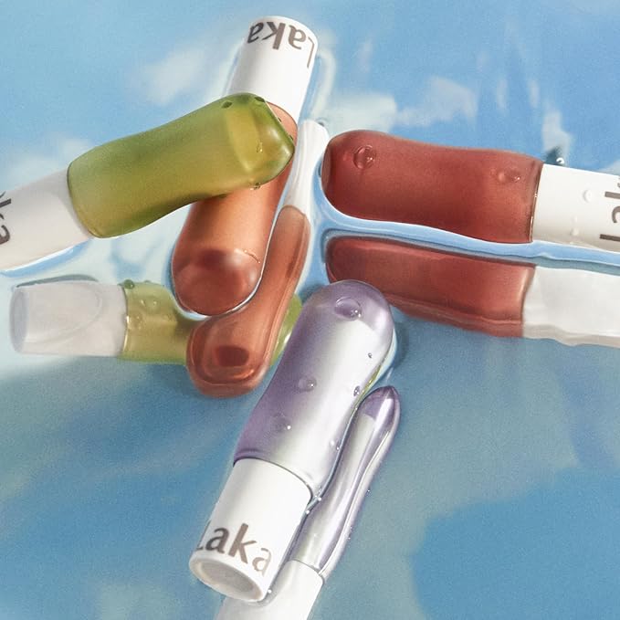 Laka Soul Vegan Lip Balm (4 Shades) Tinted, 3.9g/0.13oz, Deep Nourishing Plant-Based Lip Moisturizer, Vegan Lip Balm for Dry, Cracked and Chapped Lips (#Clear)