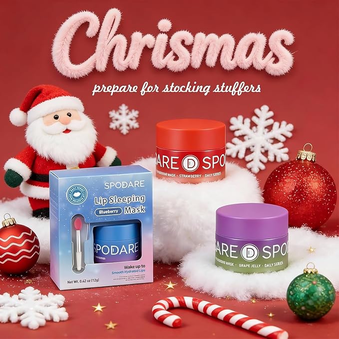 Lip Mask, Hydrating Overnight Lip Sleeping Mask, Lip Moisturizer for Dry Cracked Lips Care, Dual-Color Korean Lips Balm for Nourishing and Softening Lips, Minimizes Fine Lines - Grape