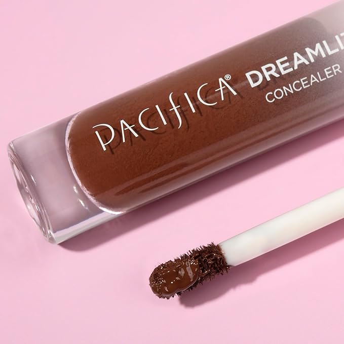 Pacifica Concealer – DreamLit Glow Full Coverage Concealer for Puffy Eyes & Dark Circles, Lightweight & Long-Lasting, Vegan & Cruelty-Free, Shade 03 (Deep Espresso)