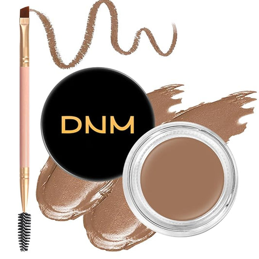 BEFIVECOK 2Pcs Brow Pomade Set with Dual-ended Eyebrow Brush, High pigment Water proof Natural finish Eyebrow Makeup Set with Eyebrow Brush for Women and Girls（09#）