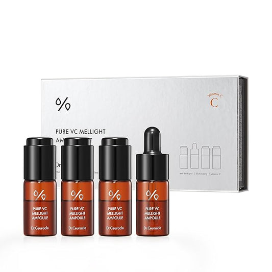 Dr.Ceuracle Pure Vitamin C Mellight Ampoule - Vitamin C Serum for Face, 4 Week Program for Anti-Oxidant, Firming, Clarify, Fade Pigmentation, Skin Radiance (4 Counts (Pack of 1))
