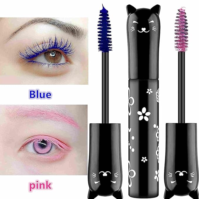 Blue Mascara For Eyelashes Waterproof Voluminous Colored Lengthening Curling Defining