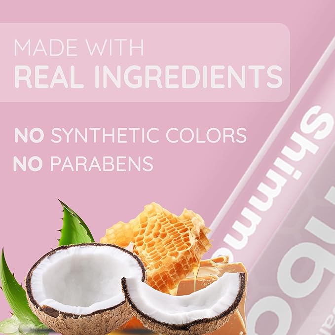 8-Pack Lip Balm Set with Tinted Shades and USDA Organic Flavors for Hydration – Includes Crimson, Pink, Plum, Shimmer, Peppermint, Raspberry, Vanilla, and Coconut – Moisturizing & Nourishing