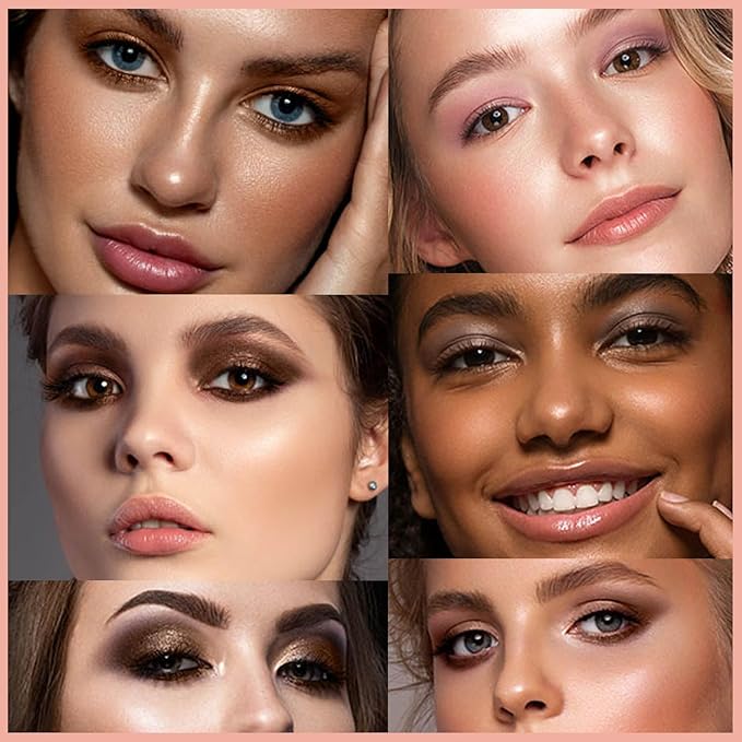 Rose Gold Eyeshadow Stick Makeup, Glitter Cream Eye Shadow Pencil,Eye Brightener Crease proof Matte Eye Shadow Brightener Stick,Waterproof Long Lasting Eye Highlighter Crayon Eyeliner