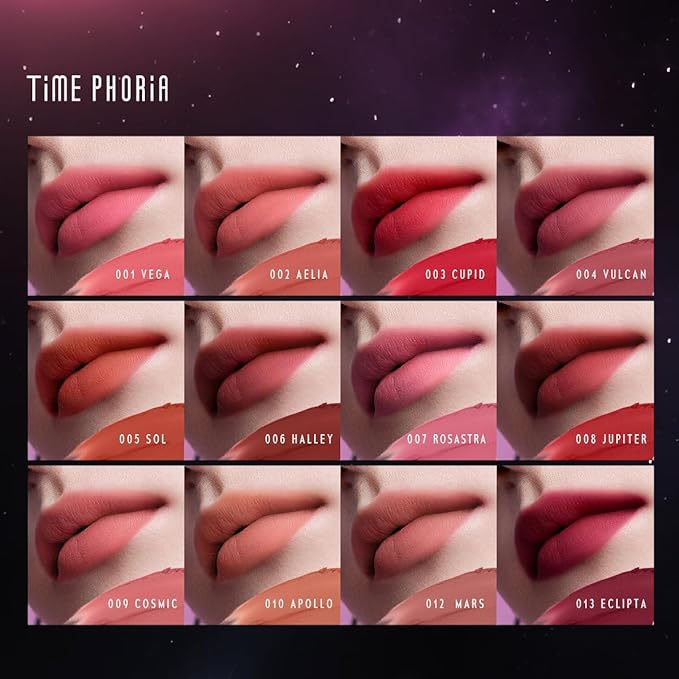 ORBITA LIP AND CHEEK BLURRING POT | Lip & Cheek Tint with Soft Velvety Mud Texture, Blur Matte Finish Lipstick, Featherlight, Multi-Use Makeup, Buildable Color, Long-Wearing (006 Halley)