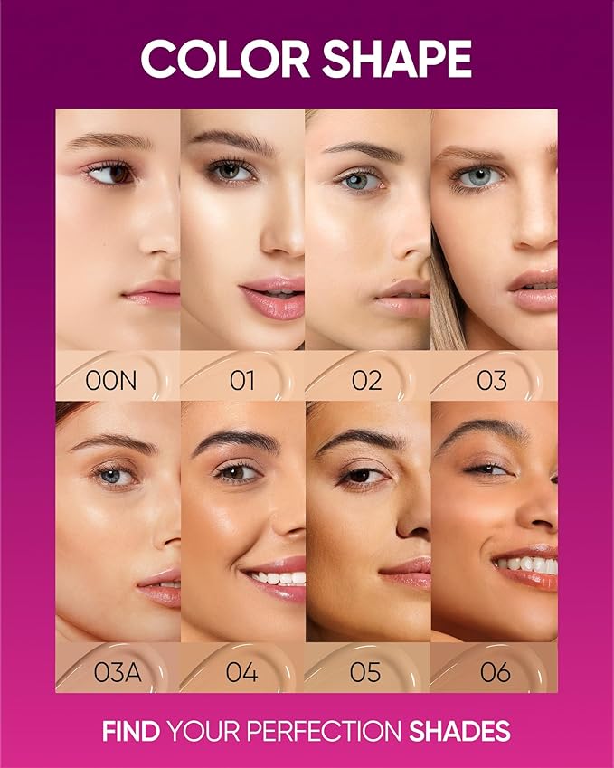 Cover Glow Perfect Cushion Foundation, Healthy-glow Finish, Natural Coverage, Moisturizing, Lightweight, Milk Touch Cushion,Winter Foundation，SPF 50 PA+++(# 03 Petal)