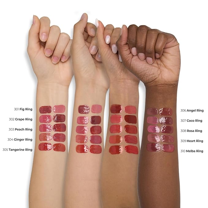 Laka Jelling Nude Gloss, 4.5g/0.15oz, Sheer Hydrating Lip Oil with No Stain, Non-Sticky, Nourishing Gloss for a Fresh, Glowy Look, Vegan, Clean Beauty Makeup, K-Beauty (#305 Tangerine Ring)