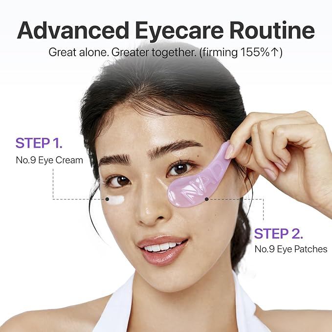 numbuzin No.9 NAD+ Retinol Eye Cream, Depuffing & Firming Eye Serum for Dark Circles, Wrinkles & Fine Lines, Peptides & Niacinamide for Glow & Undereye Radiance, Stocking Stuffers 0.33 fl oz