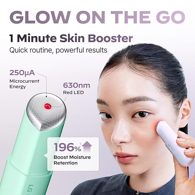 Superform Galvanic Booster Mystic White, 1min booster for ageless skin, anti-aging and firming pocket booster, Korean skincare, glow on the go, Serum booster device, Gift, Stocking Stuffers