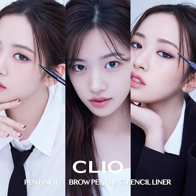 CLIO Extreme Gelpresso Pencil Eyeliner | Smudge-Proof, Waterproof, Long-Lasting, Long-Wear, 6 Cool and Warm Tone Shades, Ultra-Smooth, Creamy Formula (002 DEEP BROWN)
