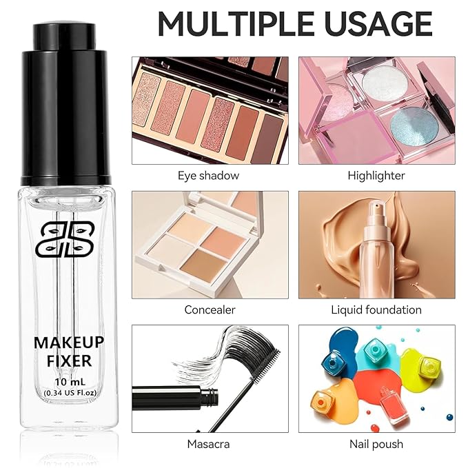 Makeup Fixer Mixing Liquid Cosmetics Eyeshadow Sealant Prolong Makeup Pigment Durability 10ml/0.34 US FL OZ