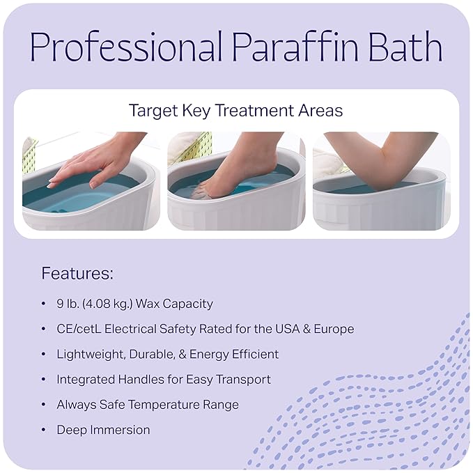 Therabath Professional Thermotherapy TB6 Paraffin Wax Bath - Heat Therapy for Hands, Feet, Face & Body - Made in USA - 6 lb. Wintergreen