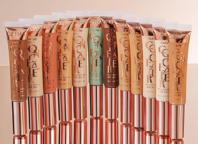 Beauty Hide and Chic Liquid Concealer – Ivory (HC-02) – Full Coverage, Lightweight, Matte Finish, SPF 30++, Vegan, Cruelty-Free – 0.35 fl oz / 10 ml,pack of 1