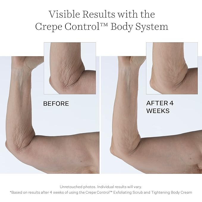 StriVectin Tighten & Lift Crepe Control Exfoliating Body Scrub, Targets Crepiness and Rough, Dull Skin, 5 Fl Oz, white